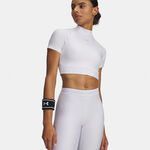 Under Armour T-Shirt Under Armour HeatGear Crop T-Shirt Women-white, grey