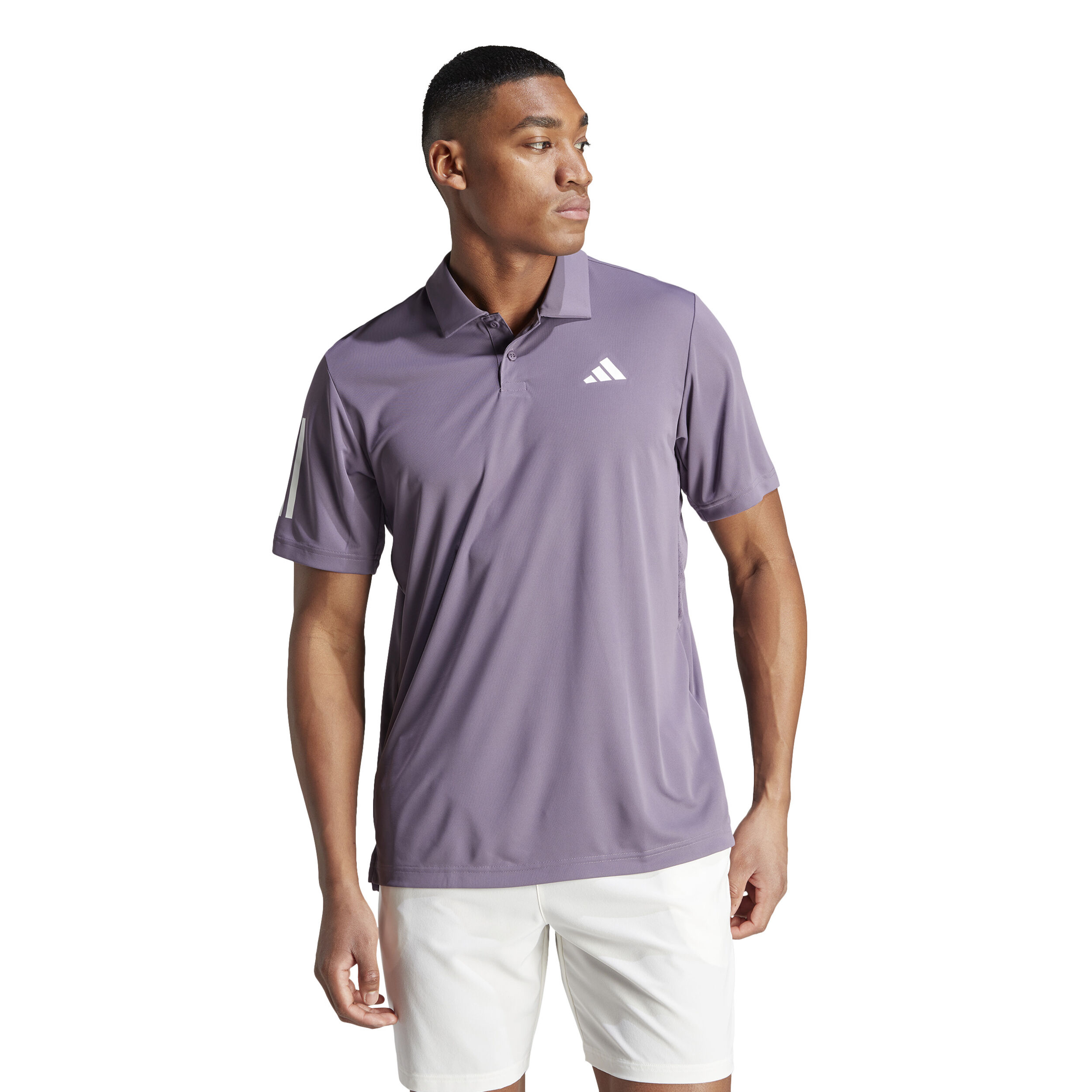 Buy adidas Club 3 Stripes Polo Men Lilac online Tennis Point UK