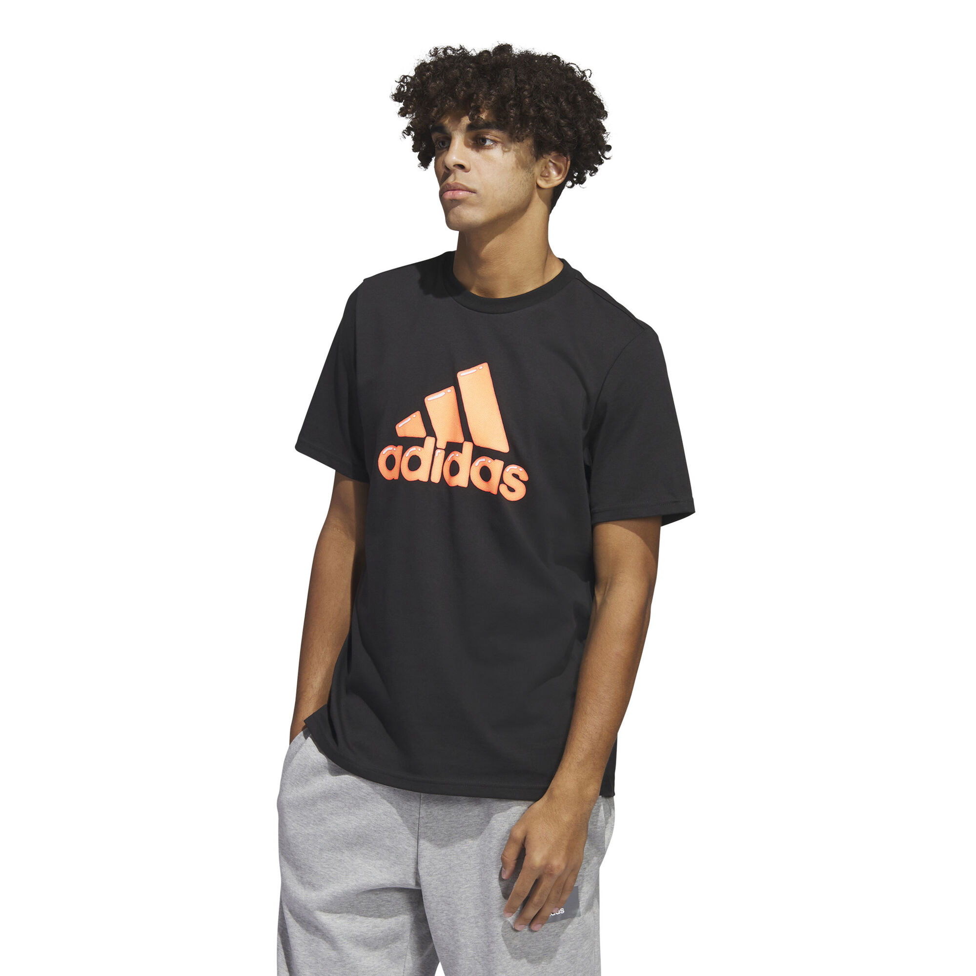 Buy adidas Logo Pen Fill Sportswear Graphic T-Shirt Men Black, Orange  online | Tennis Point UK
