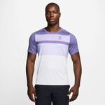 Nike Clothing Nike Court Dri-FIT Advantage Print T-Shirt Men - lilac, white