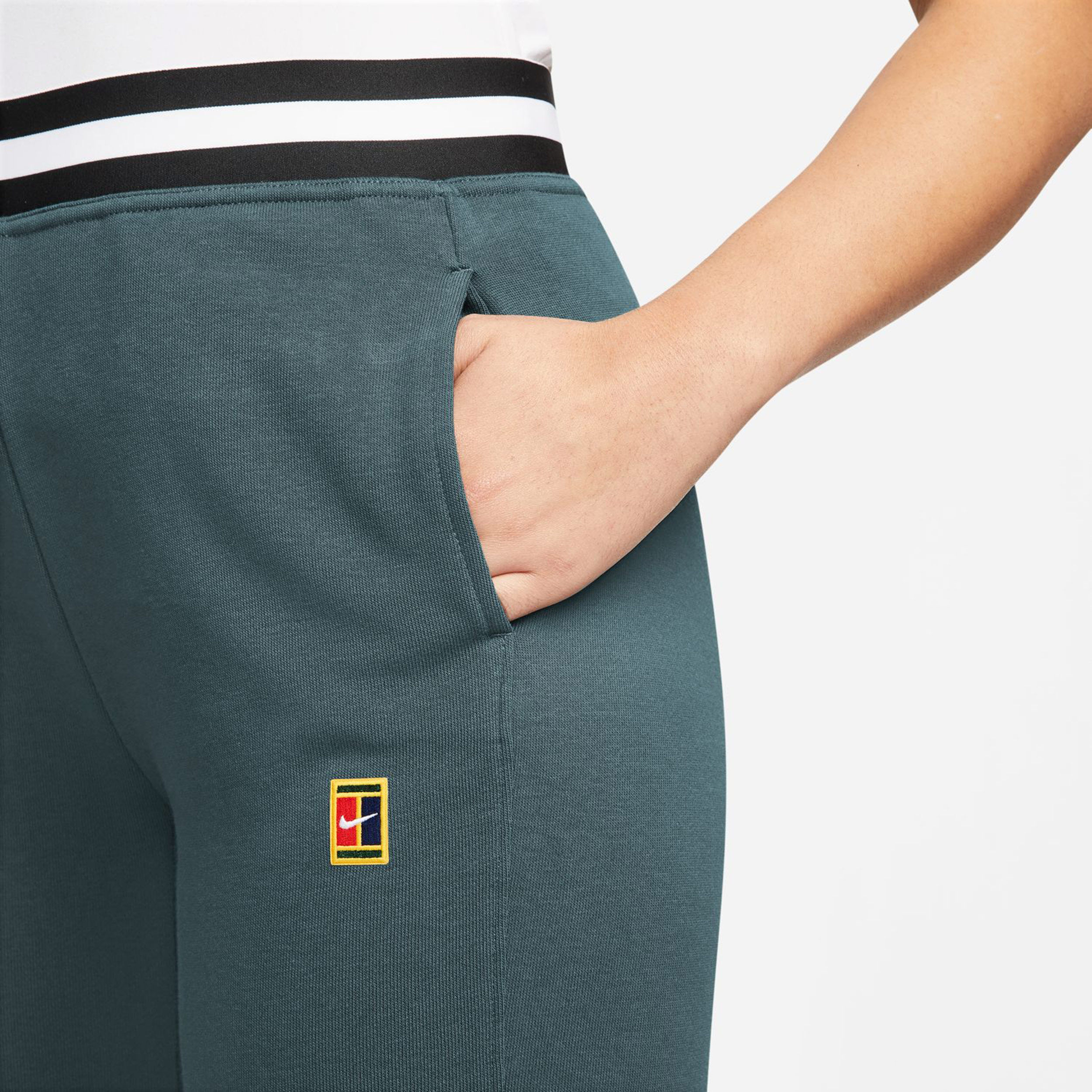 Buy Nike Dri Fit Court Heritage Fleece Training Pants Women Green