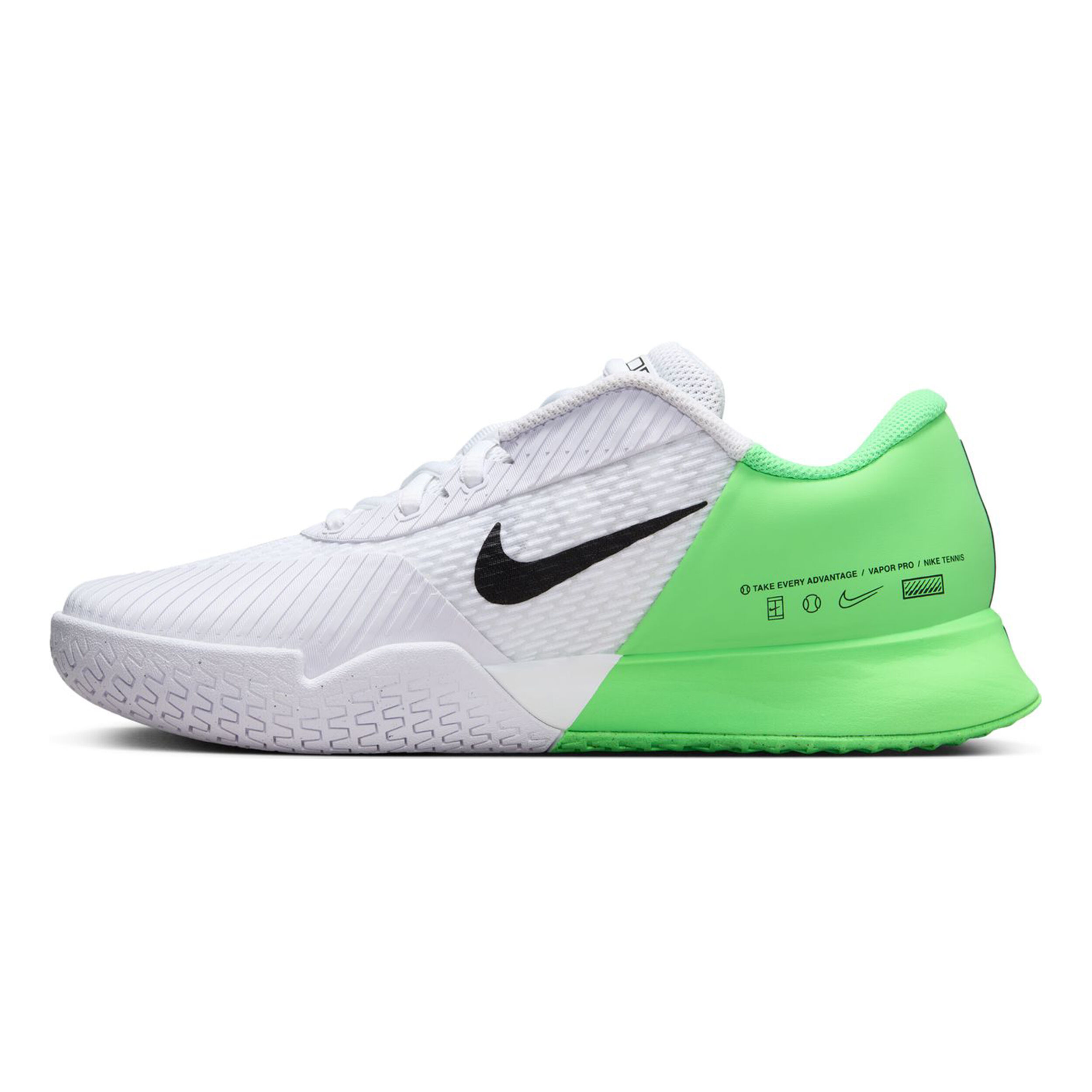 Buy Nike Court Air Zoom Vapor Pro 2 All Court Shoe Women White Green online Tennis Point UK
