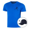 T-Shirt & Cap Men - blue, dark blue