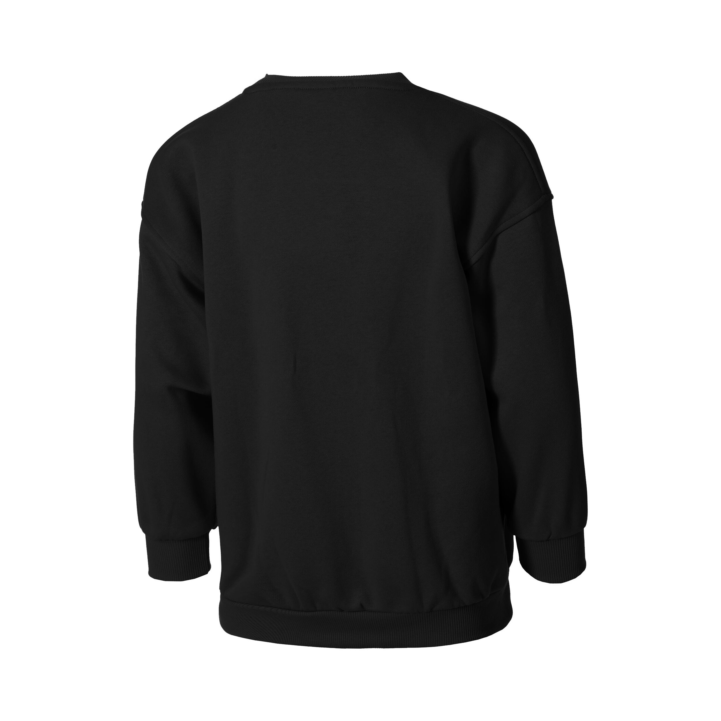 Club Fleece Oversized Crew Sweatshirt Girls Black
