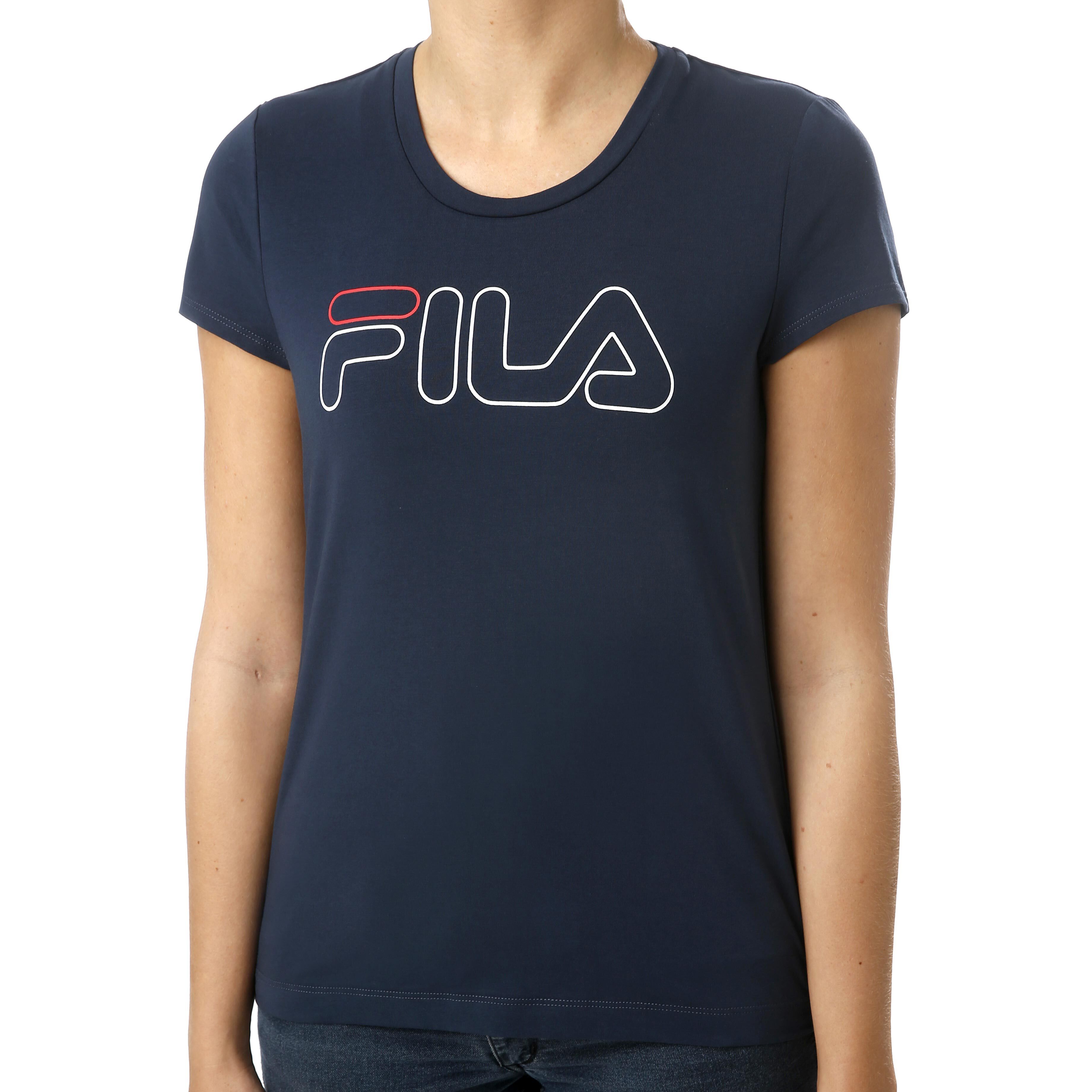 Buy Fila Reni T Shirt Women Dark Blue White online Tennis Point UK