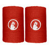 Long Wristband - 2 Pack Unisex-red, white