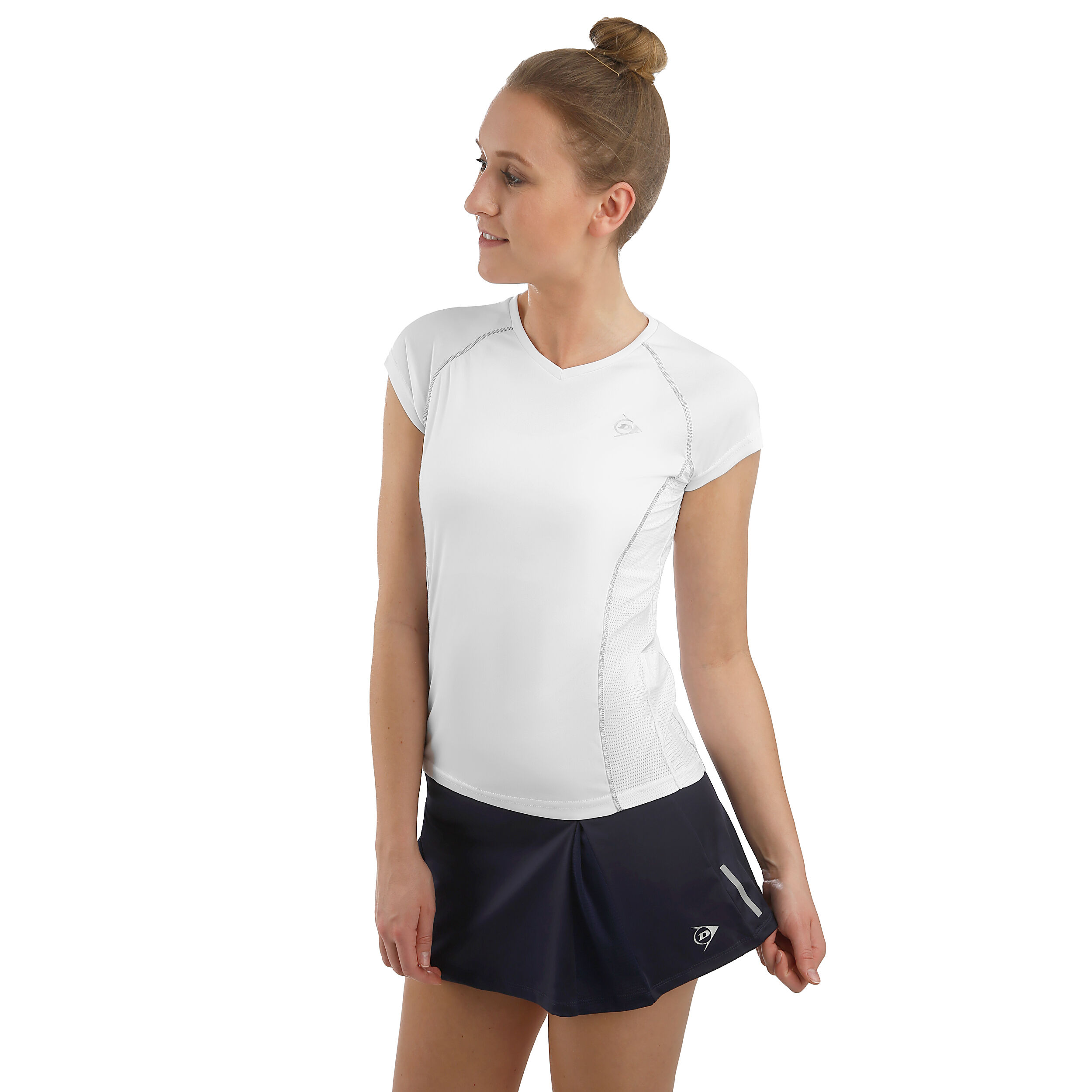 Buy Dunlop Skirt Women Dark Blue, Lightgrey online | Tennis