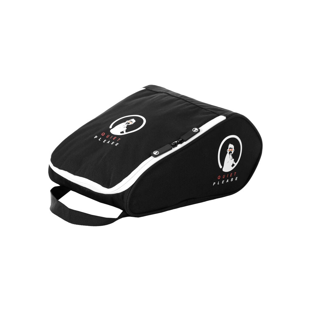 Quiet Please Shoe Bag-Black black