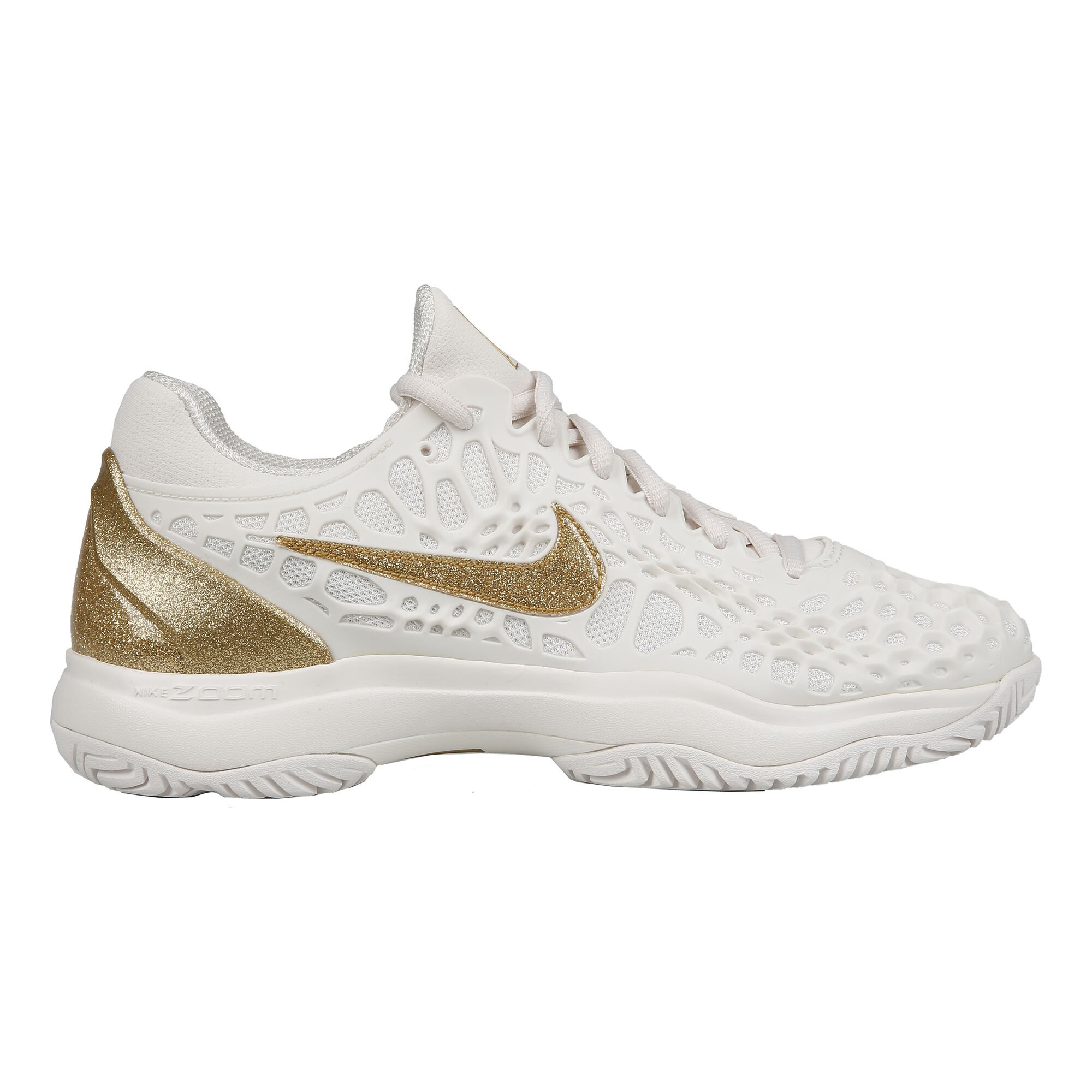 buy Nike Zoom Cage 3 All Court Shoe Women - White, Gold online | Tennis