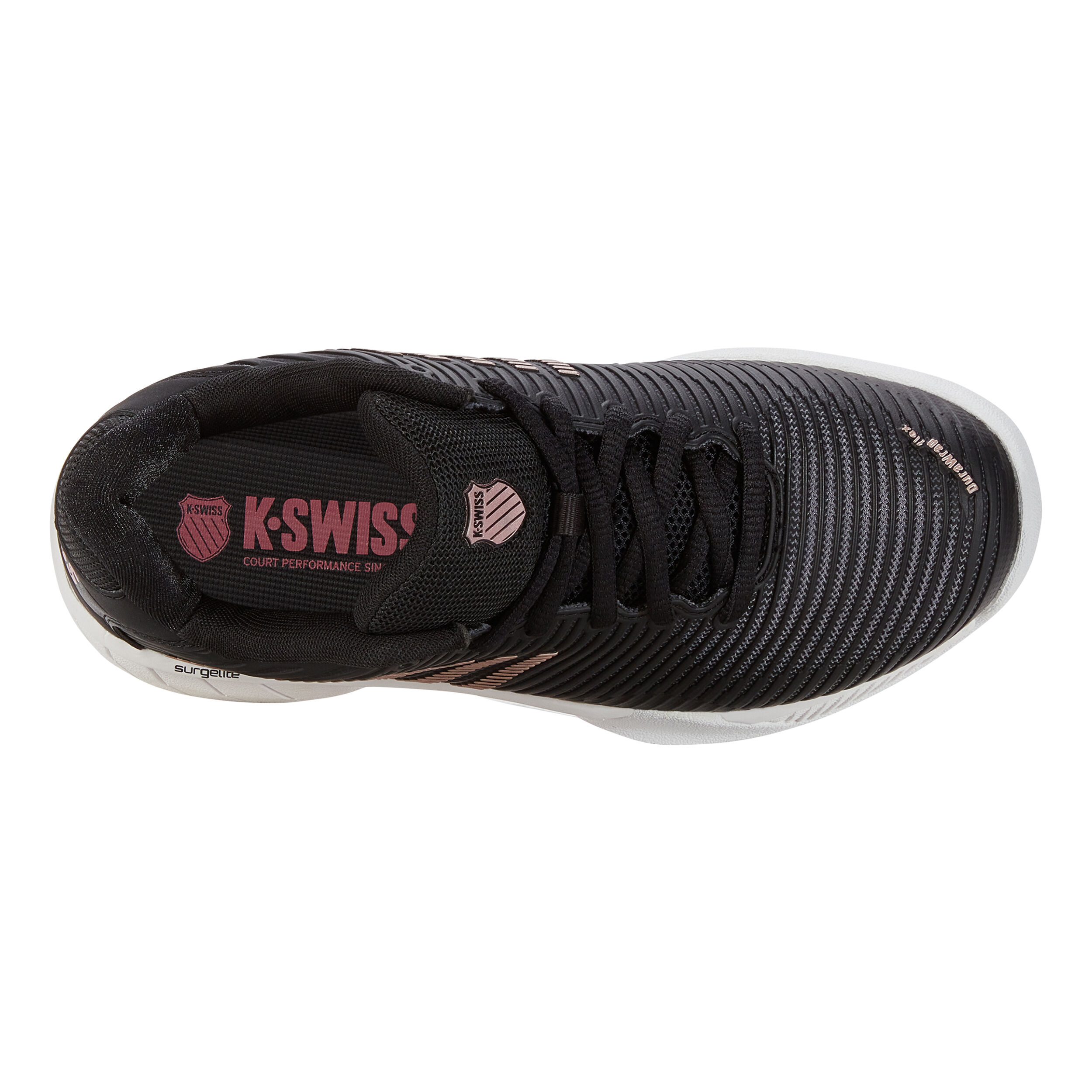 Hypercourt Express 2 Carpet Shoe Women Black Gold