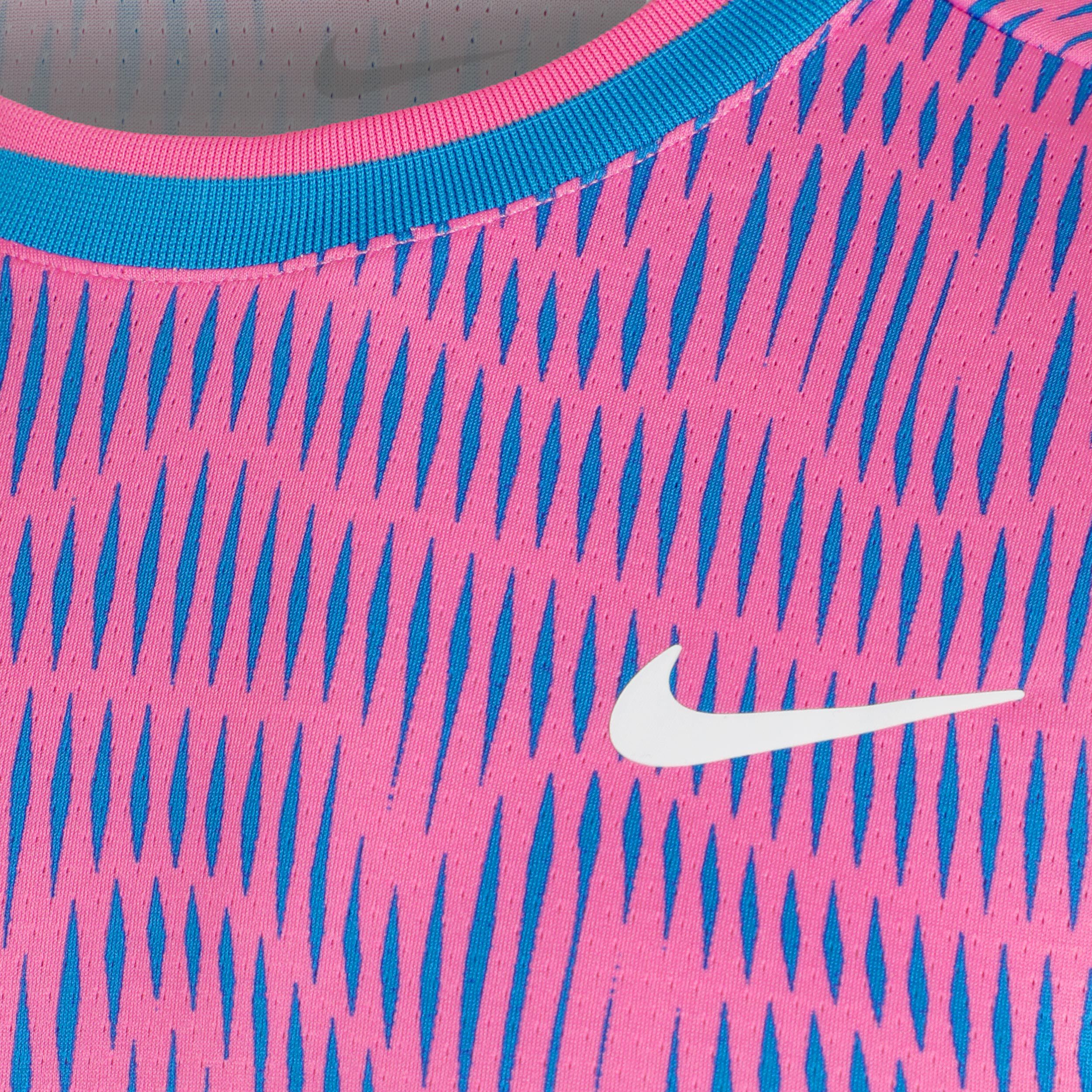 Court Dri Fit Advantage Print T Shirt Men Pink Blue