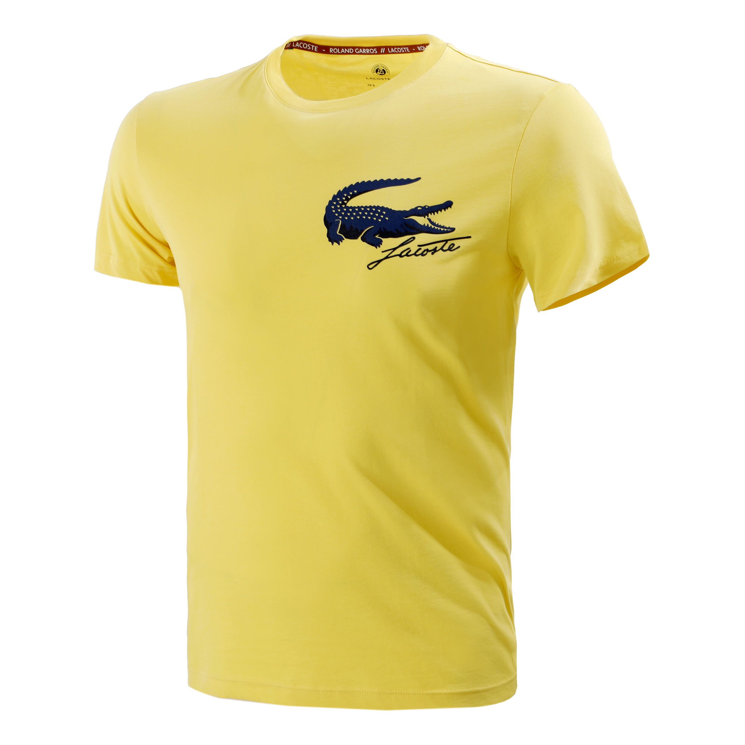 t shirt lacoste jaune