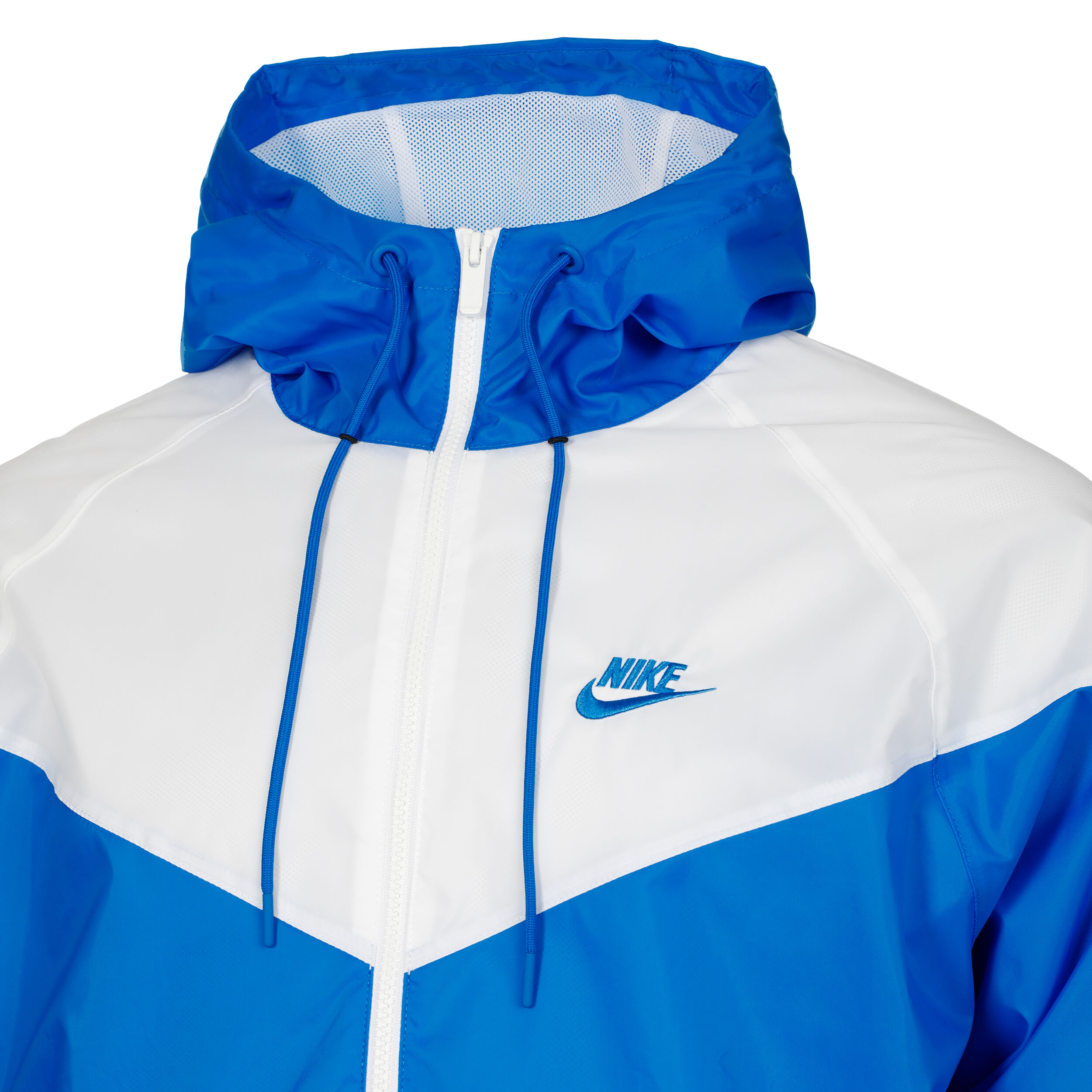 Nike windrunner blue and white outlet