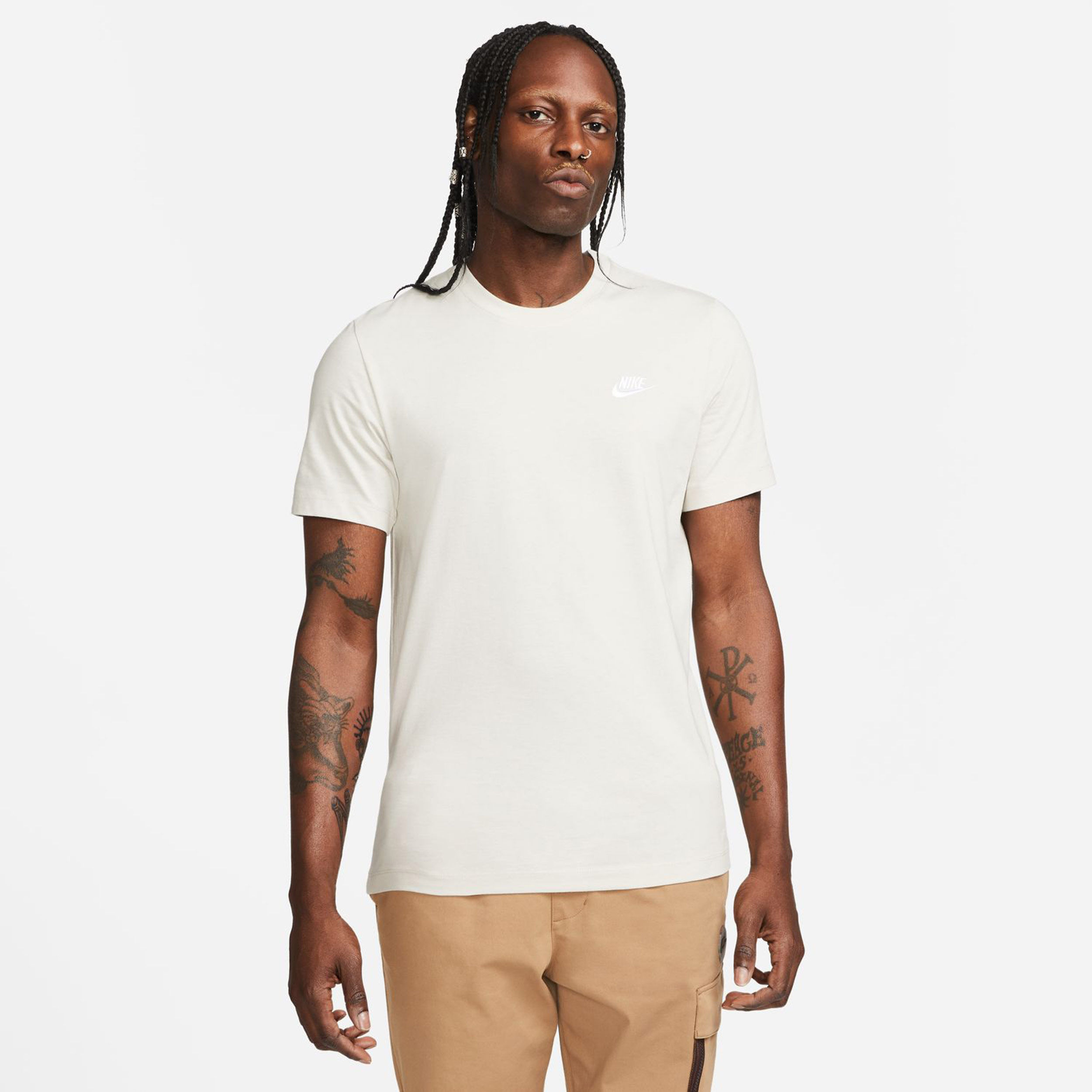 Cream nike t shirt discount