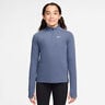 Dri-Fit Half-Zip Long sleeve Girls - blue grey, white
