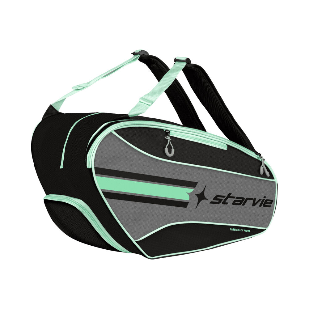 Starvie Tour Green Padel Racket Bag-Black,Grey Starvie Tour Green Padel Racket Bag-Black,Grey