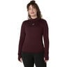 Road Winter Seamless Running shirt Women-dark red