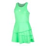 Flounce Dress Women - green, white