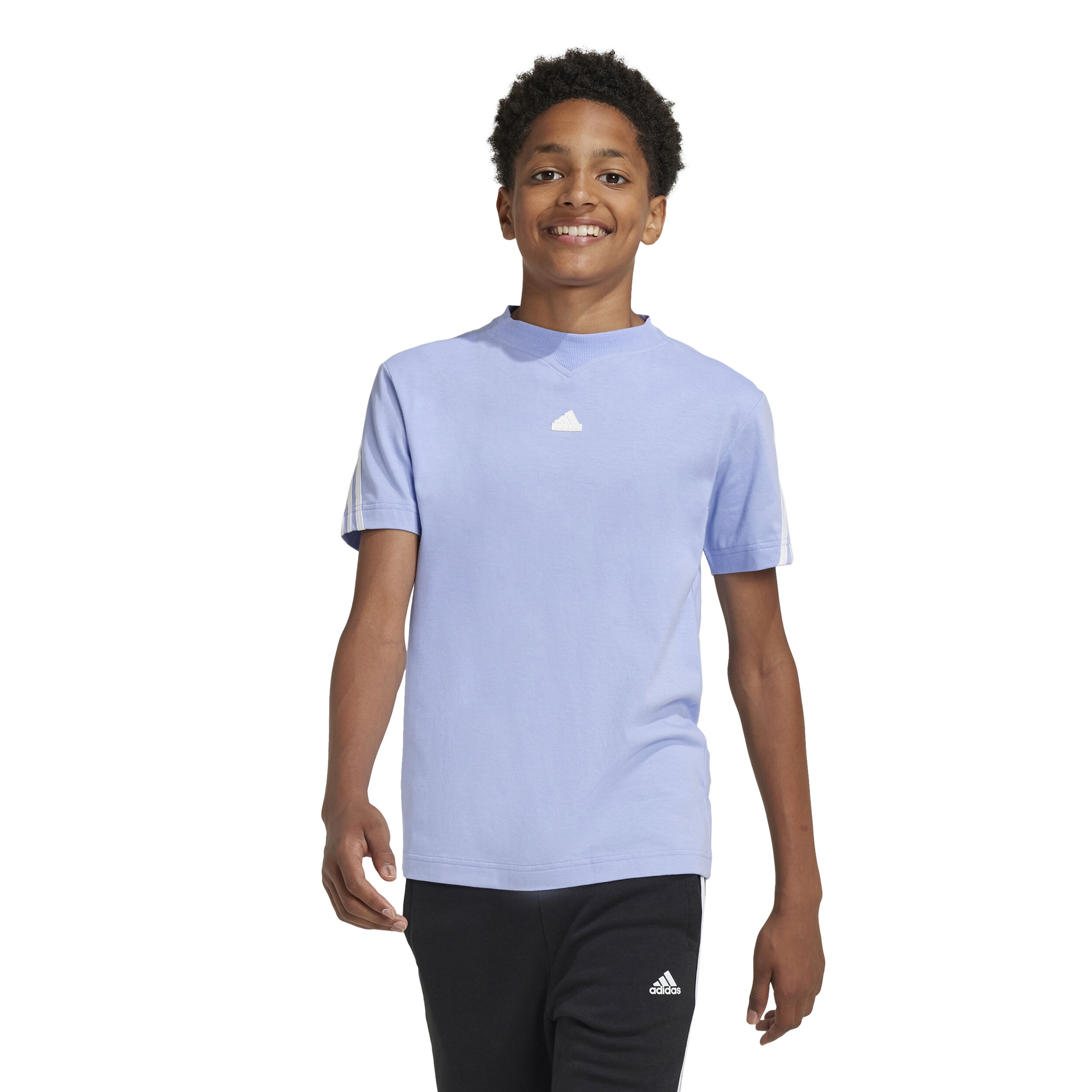 Buy adidas Future Icon 3Stripes T Shirt Boys Light Blue White online Tennis Point UK