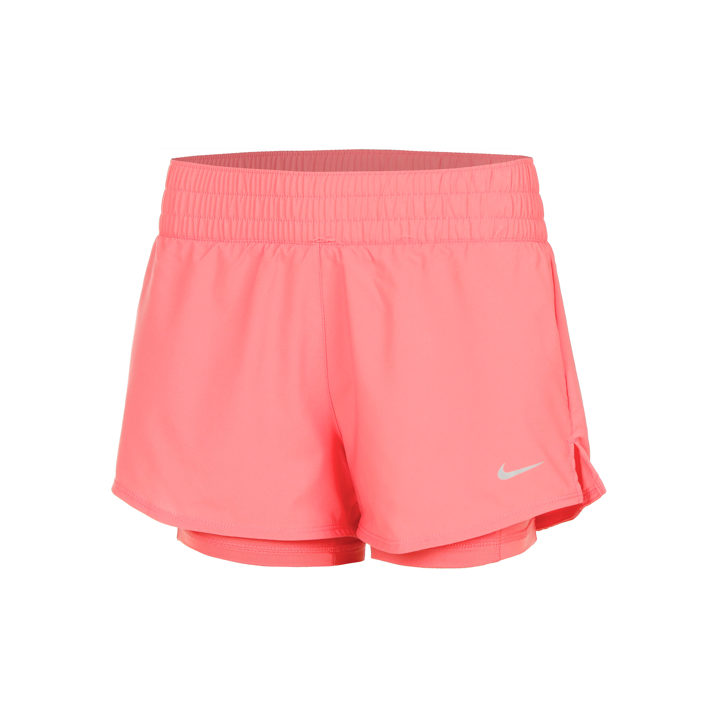 Dri Fit One Mid Rise 2in1 3in Shorts Women Coral