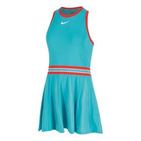 Image of Court Dri-FIT Slam Dress Women-Turquoise,Red