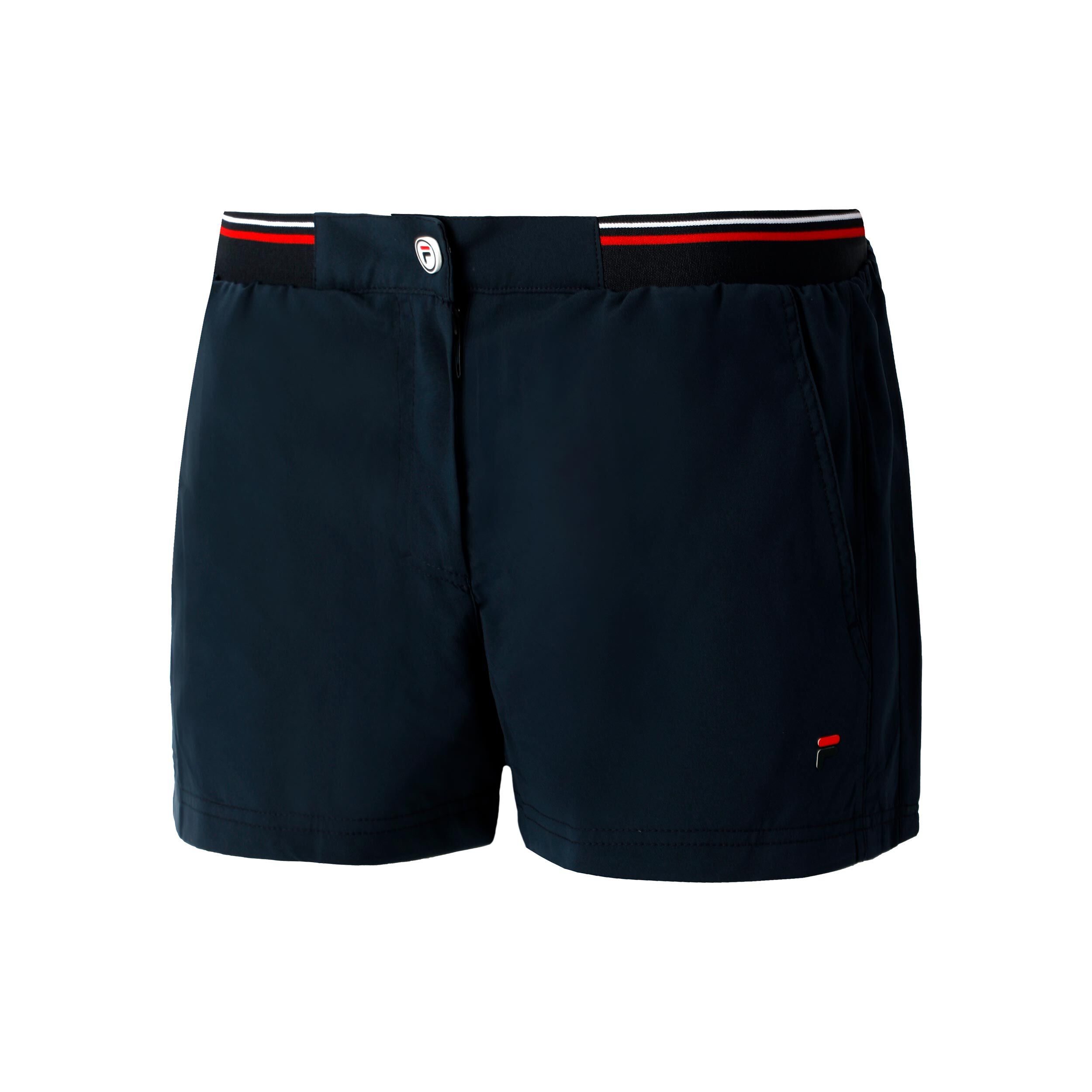 Bianca Boxy Shorts Women Dark Blue Red