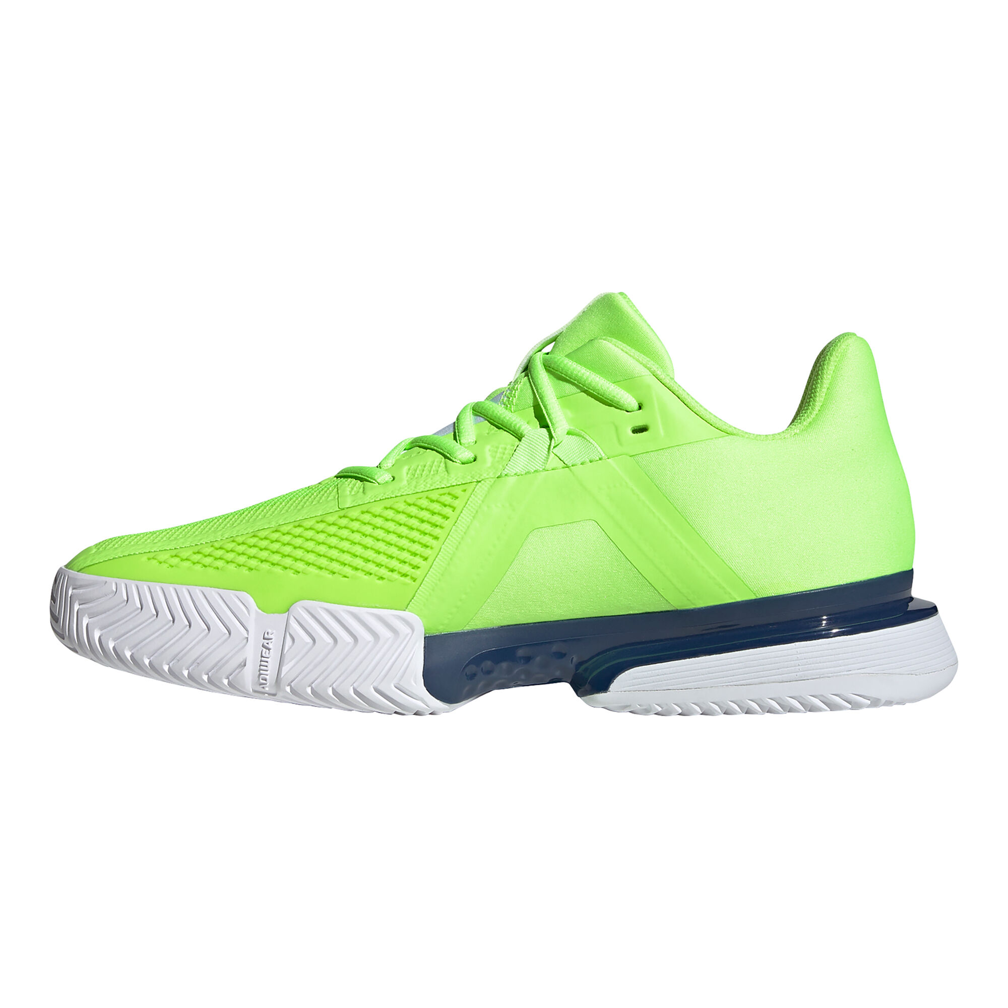 buy adidas Solematch Bounce All Court Shoe Men Neon Green, Dark Blue