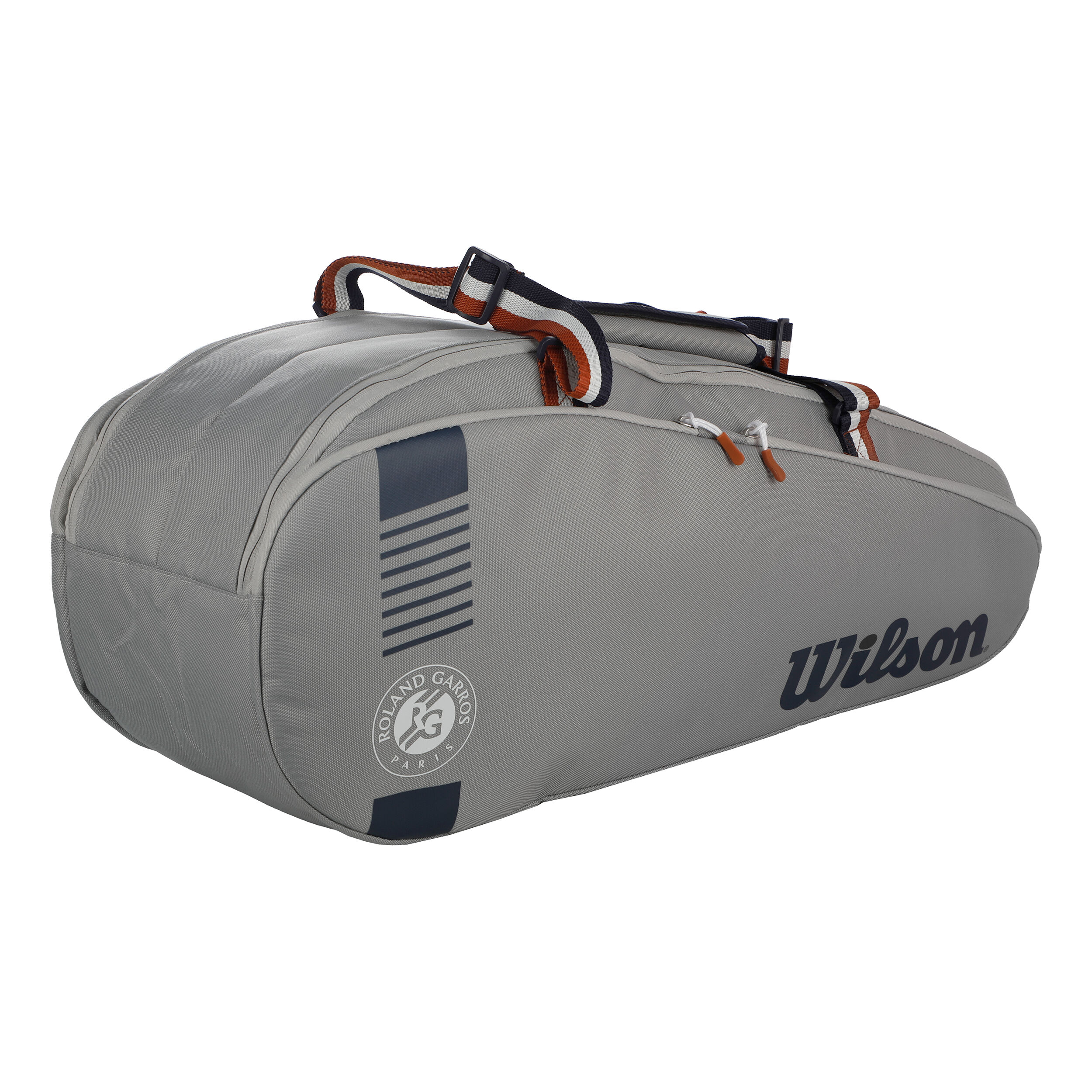 Roland Garros Team 2022 Racket Bag 6 Pack Grey Blue