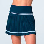 Lucky in Love Clothing Lucky in Love Motion Pleated Skirt Women - dark blue, white