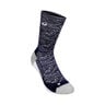 Performance Run Crew Running Socks-Blue,Grey