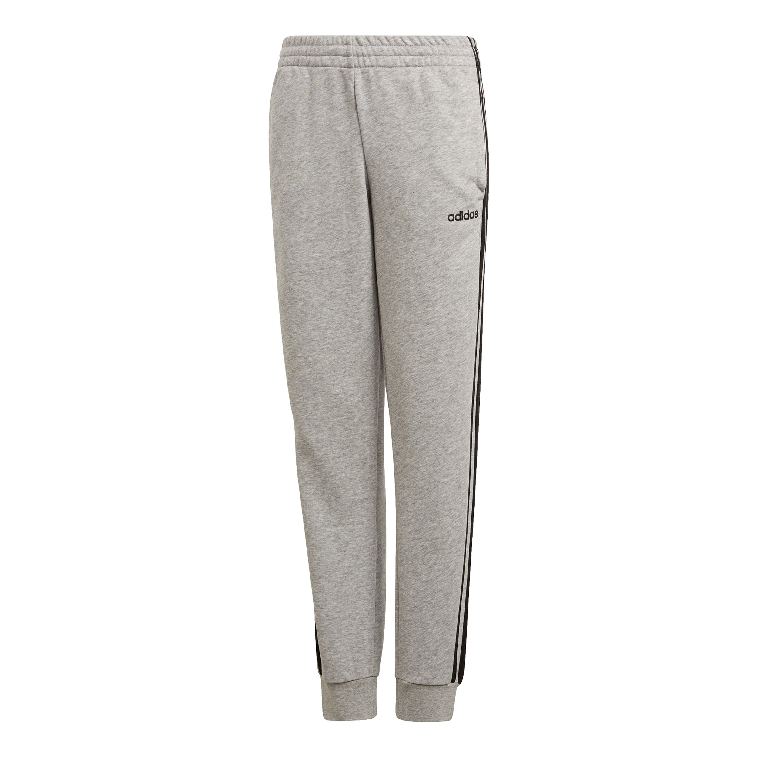 Essentials 3 Stripes Training Pants Girls Lightgrey Black