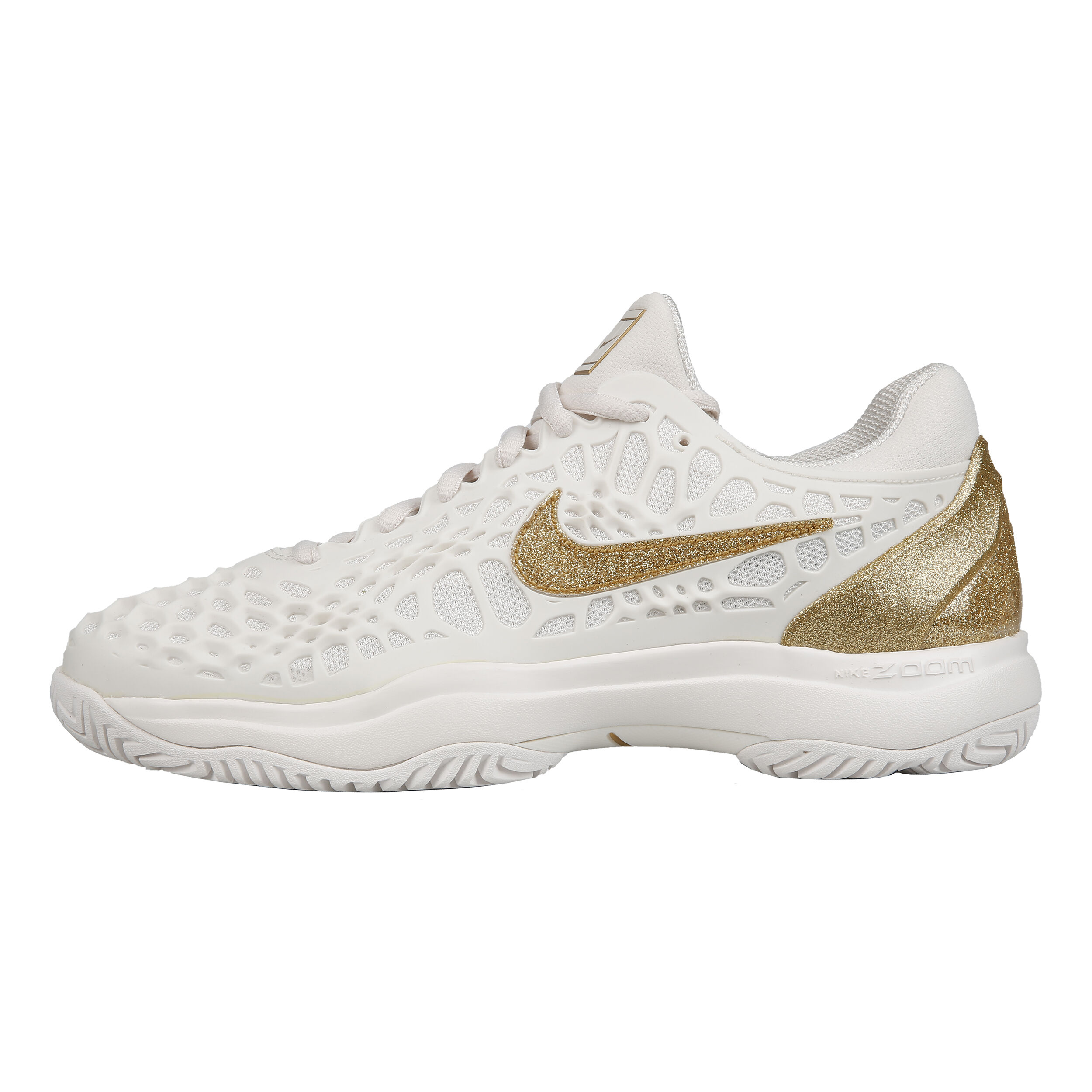 Zoom Cage 3 All Court Shoe Women White Gold