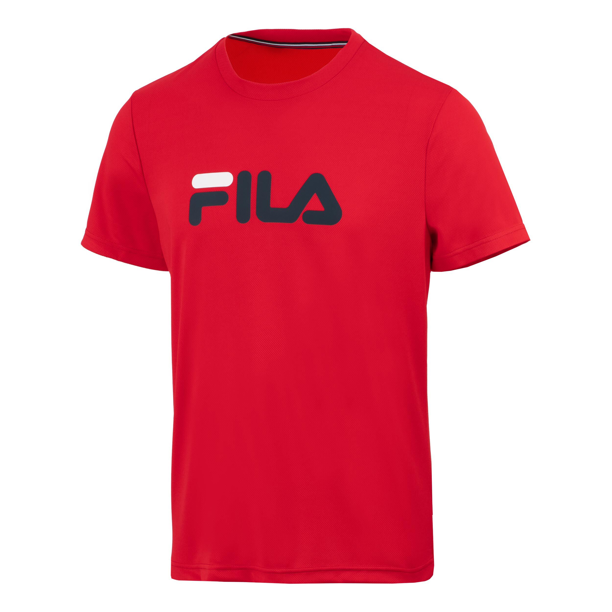 Red fila shirt best sale