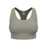 Seamless Medium Padded Sports Bras Women-Khaki