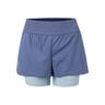 Shorts Women-Dark Blue,Light Blue