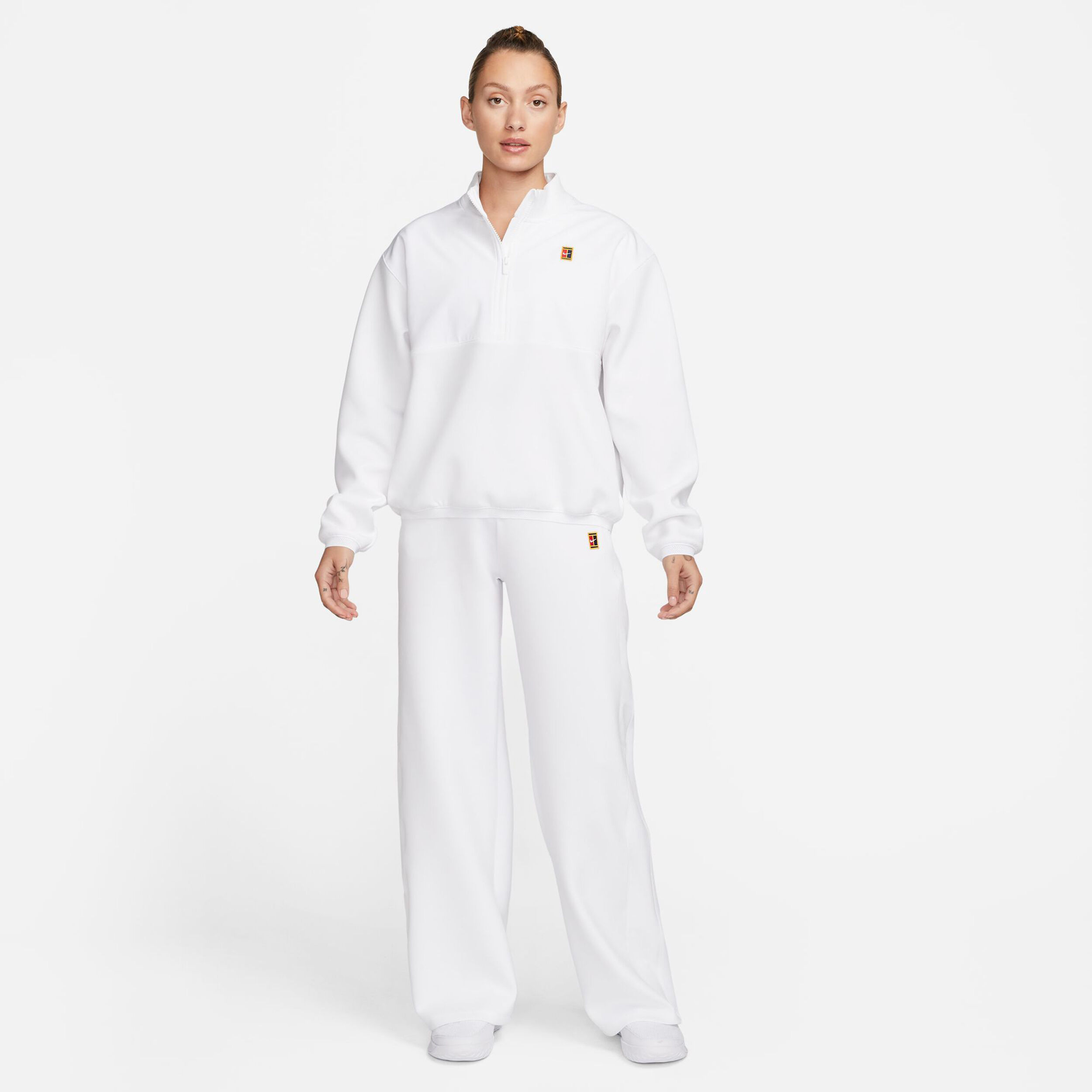 Buy Nike Dri Fit Court Heritage Training Jacket Women White online