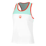 Quiet Please Clothing Quiet Please Wild Racerback Tank Top Women-White,Turquoise