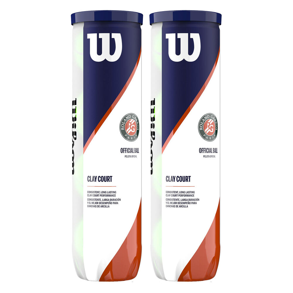 Wilson Roland Garros Official Bi Pack 2x 4 Ball Tube