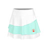 Wild Flounce Skirt Women-White,Turquoise