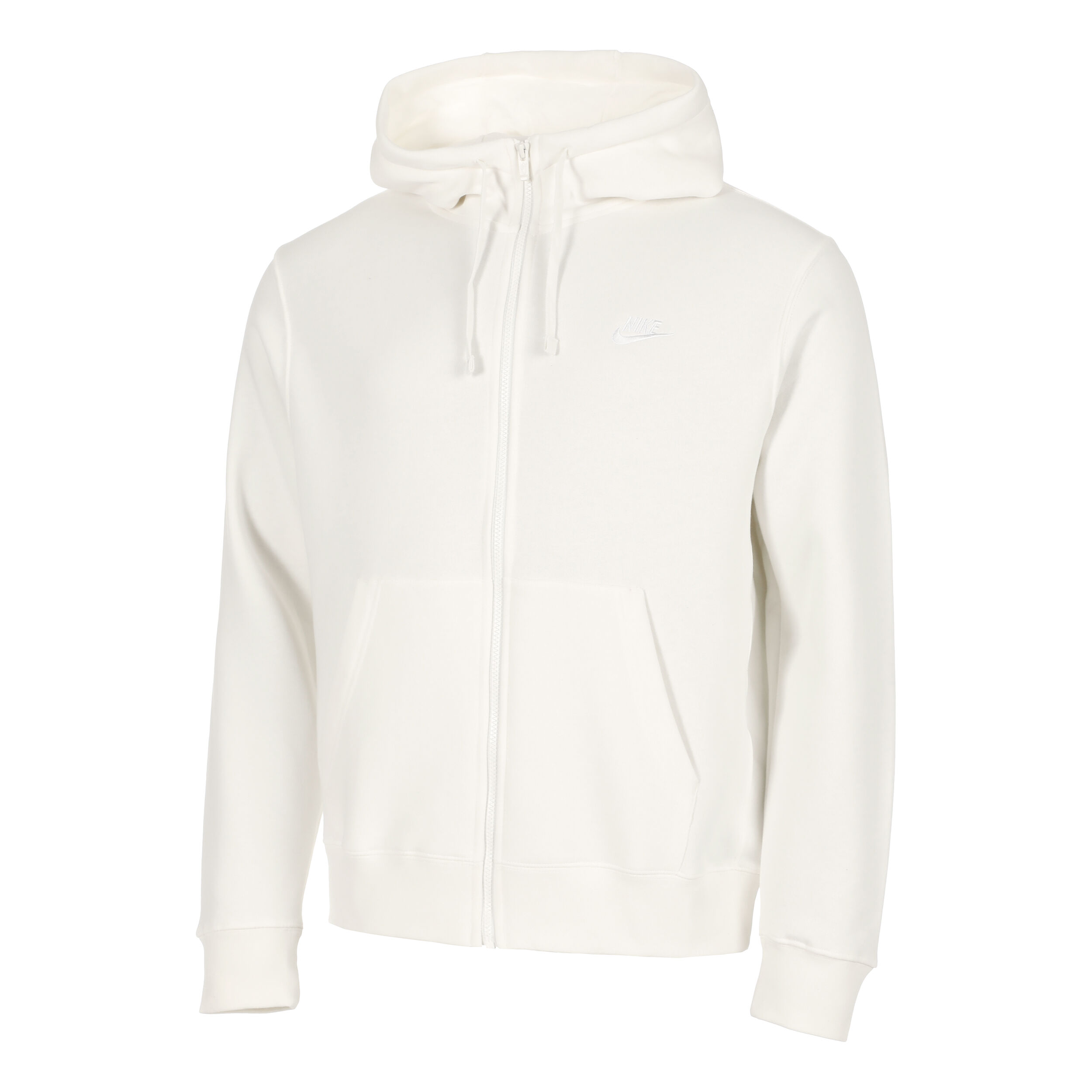 Sportswear Club Full Zip Hoodie Men Cream White