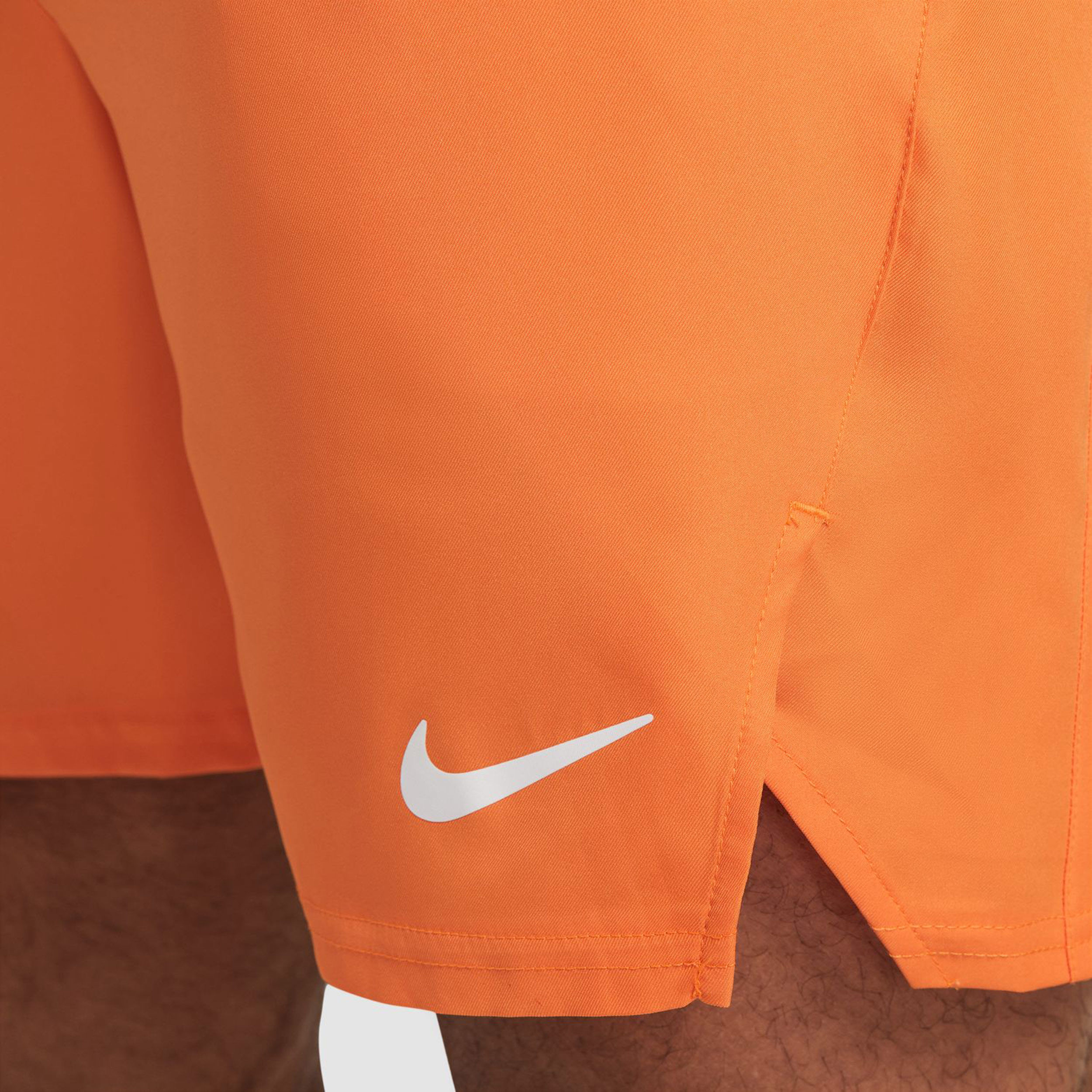 Orange nike top dri fit shorts