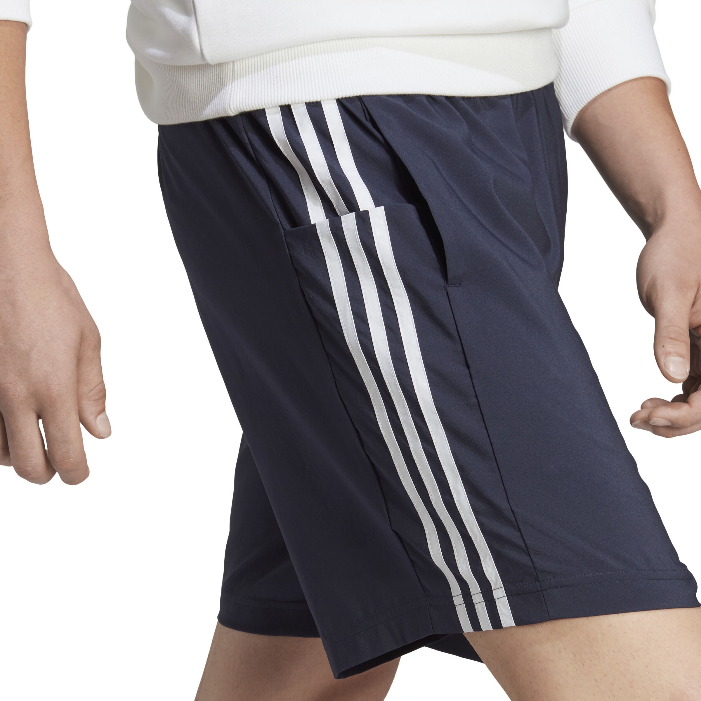 Buy adidas Essentials AEROREADY Chelsea 3 Stripes Shorts Men Dark Blue White online Tennis Point UK