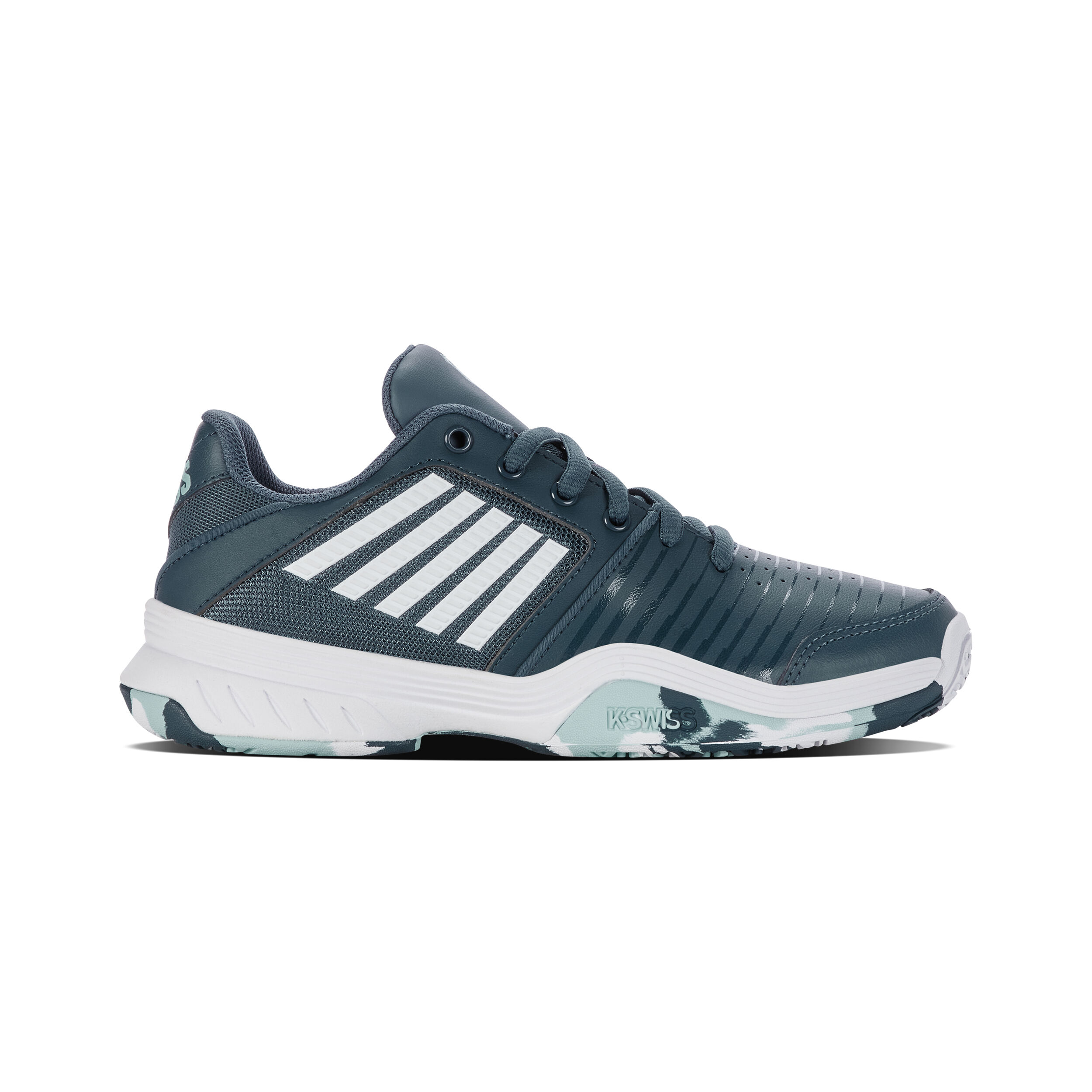Buy K Swiss Court Express Omni All Court Shoe Kids Petrol White online Tennis Point UK