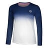 Crew Gradiant Long Sleeve Women-Dark Blue,White