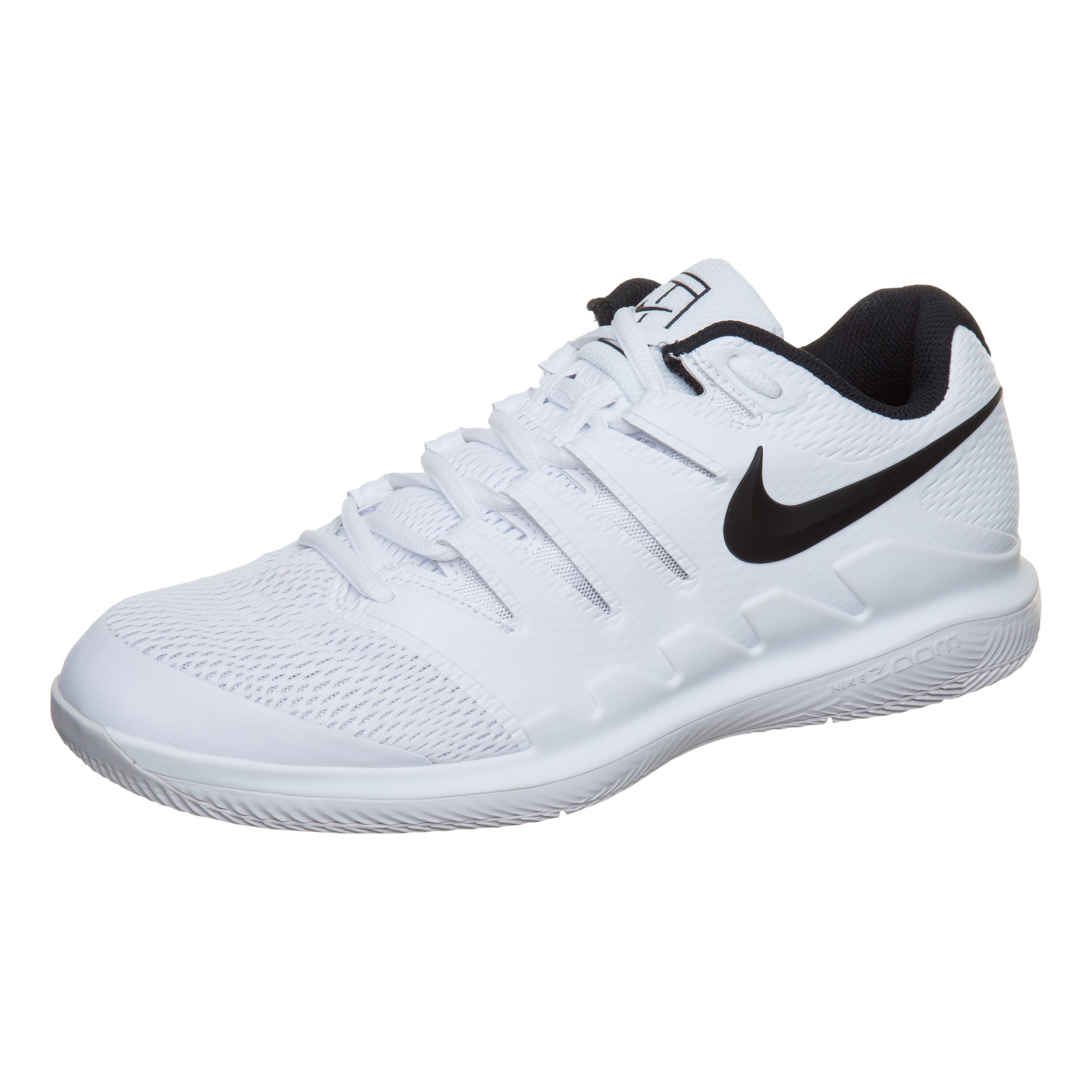 Men's air zoom vapor x tennis shoes white and black clearance