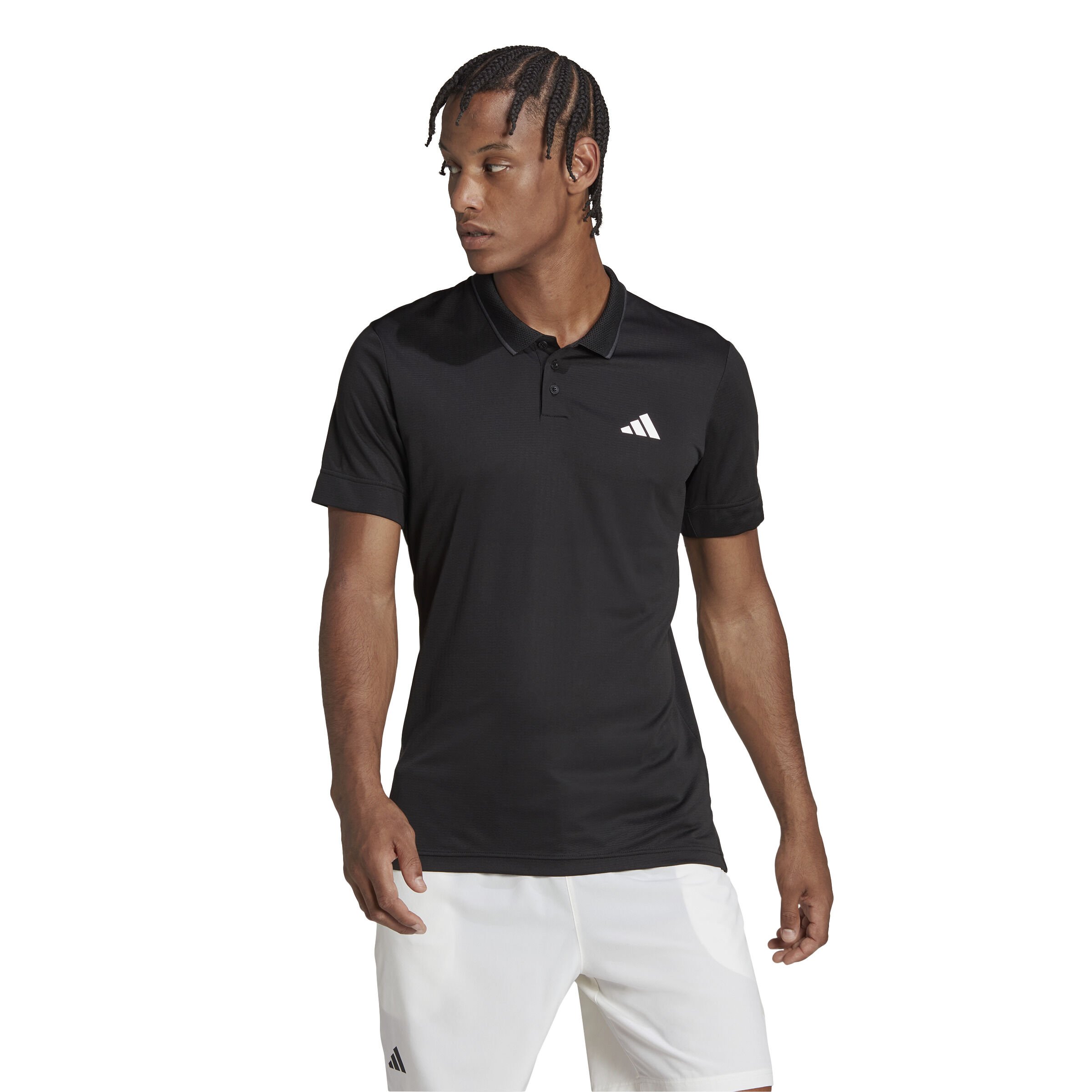 Mens black adidas polo on sale shirt