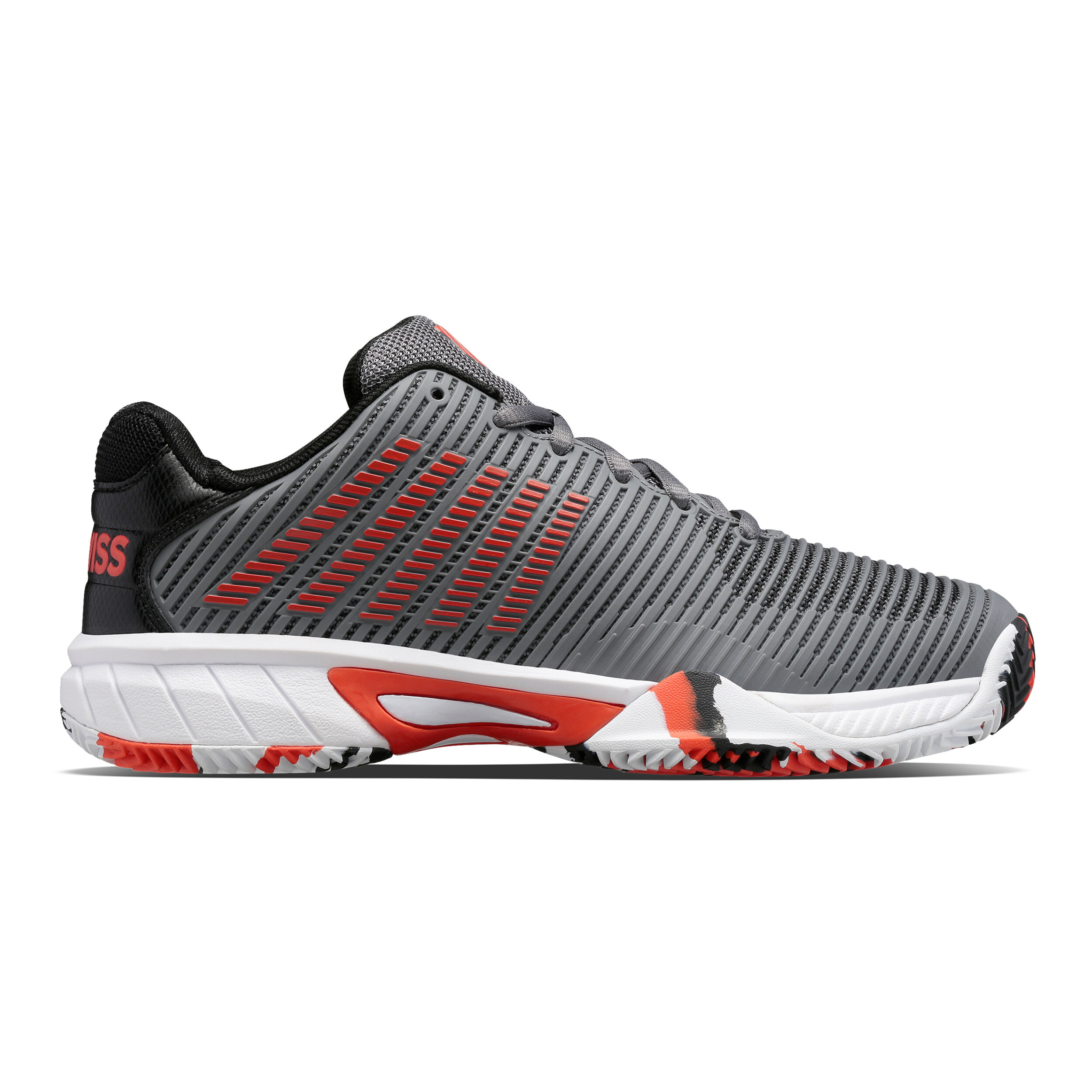 Buy K Swiss Hypercourt Express 2 Clay Court Shoe Kids Grey Orange