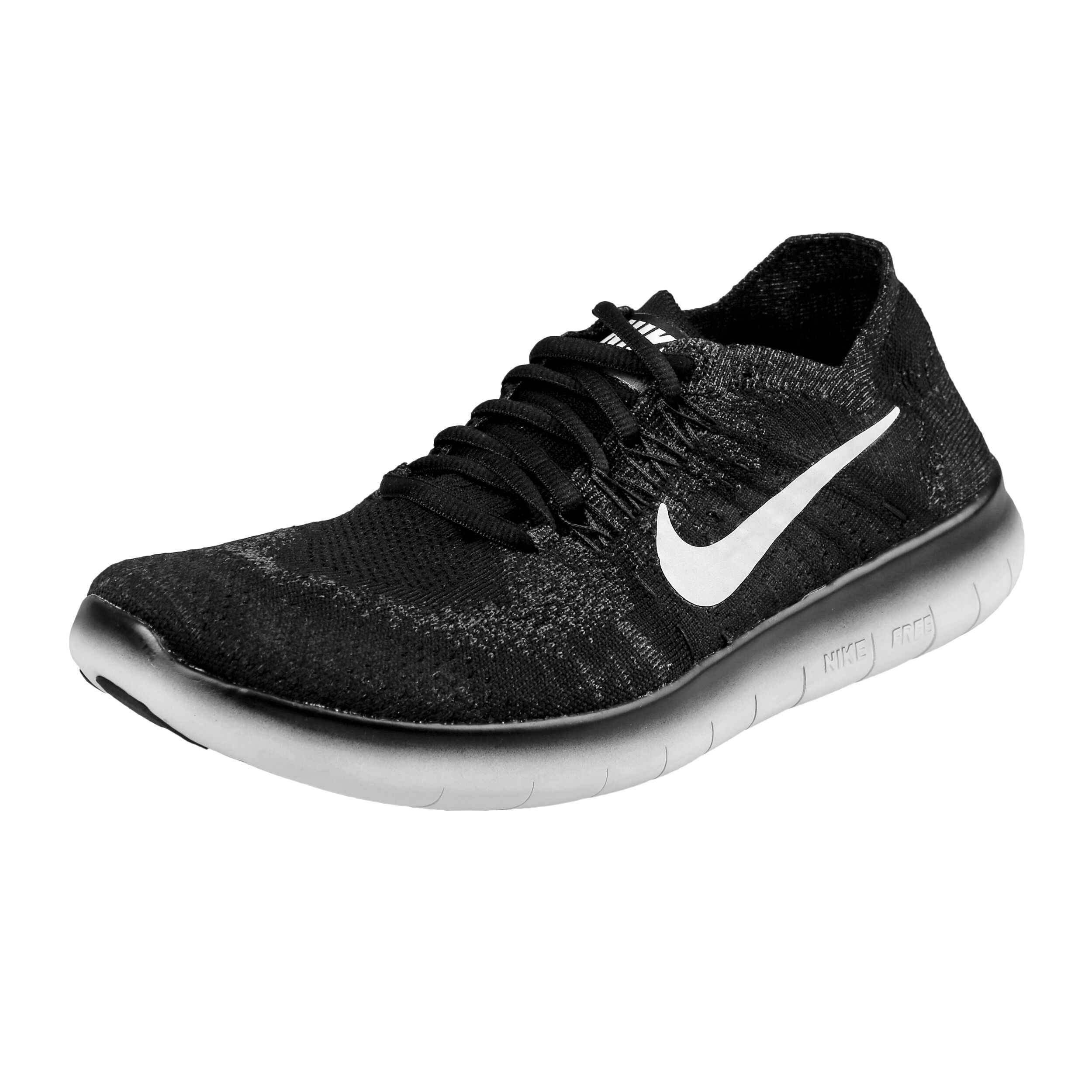 Nike free rn 2017 women's black and white shop