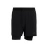 D4T 2in1 Shorts Men-black