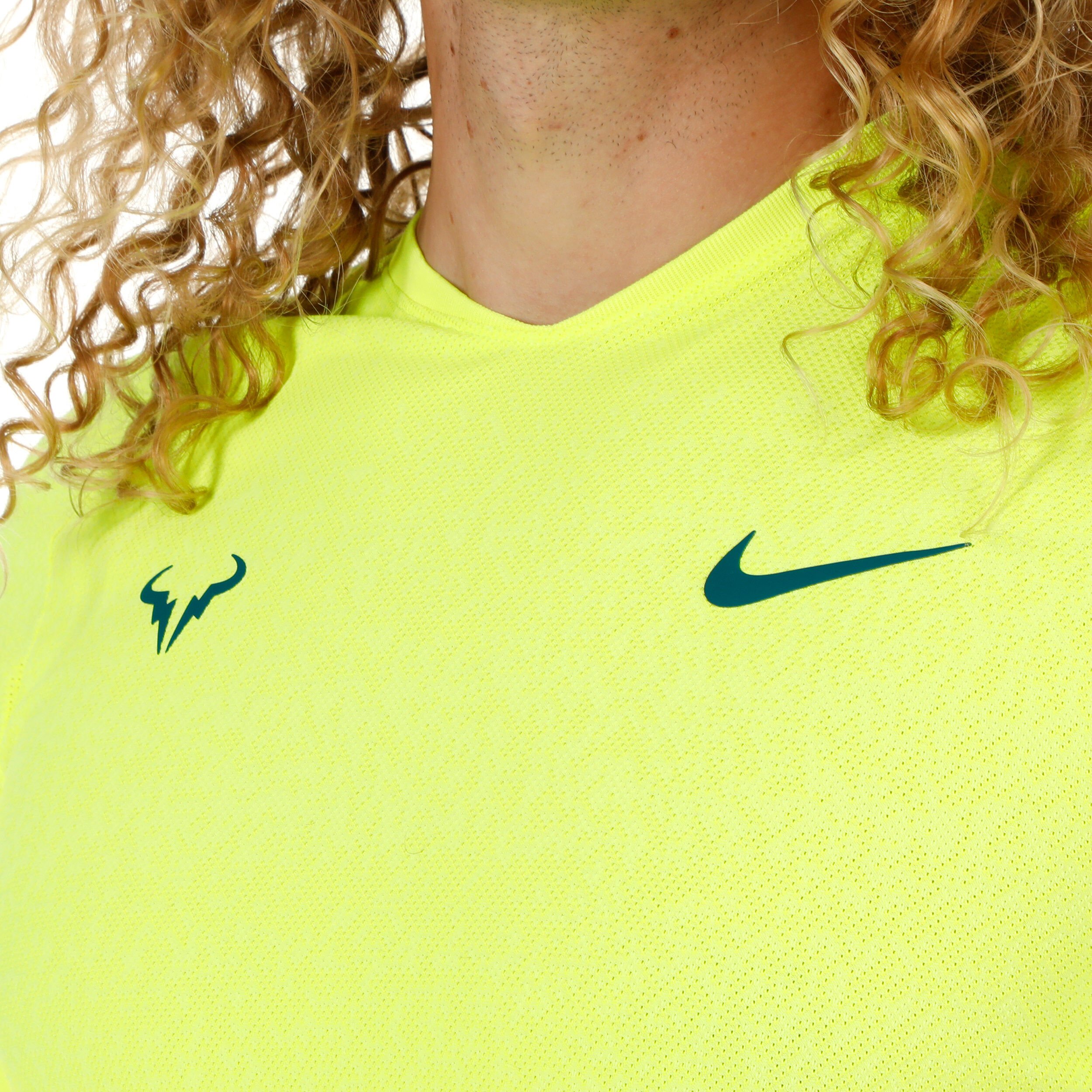 Nadal yellow nike shirt discount